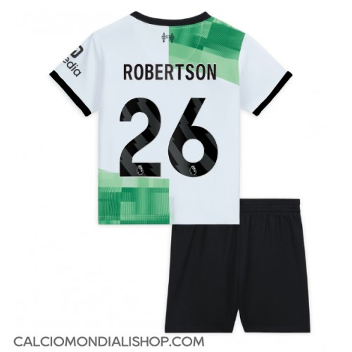 Maglie da calcio Liverpool Andrew Robertson #26 Seconda Maglia Bambino 2023-24 Manica Corta (+ Pantaloni corti)